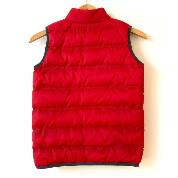 Mini Boden Boys Reversible Insulated Puffer Vest Size 9-10 140cm Red Navy Planes - Picture 5 of 12